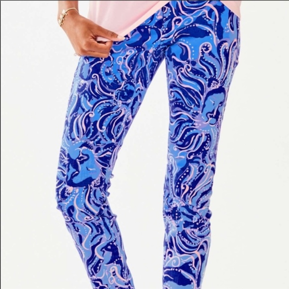 Lilly Pulitzer  South Ocean Crop Skinny Jeans 10